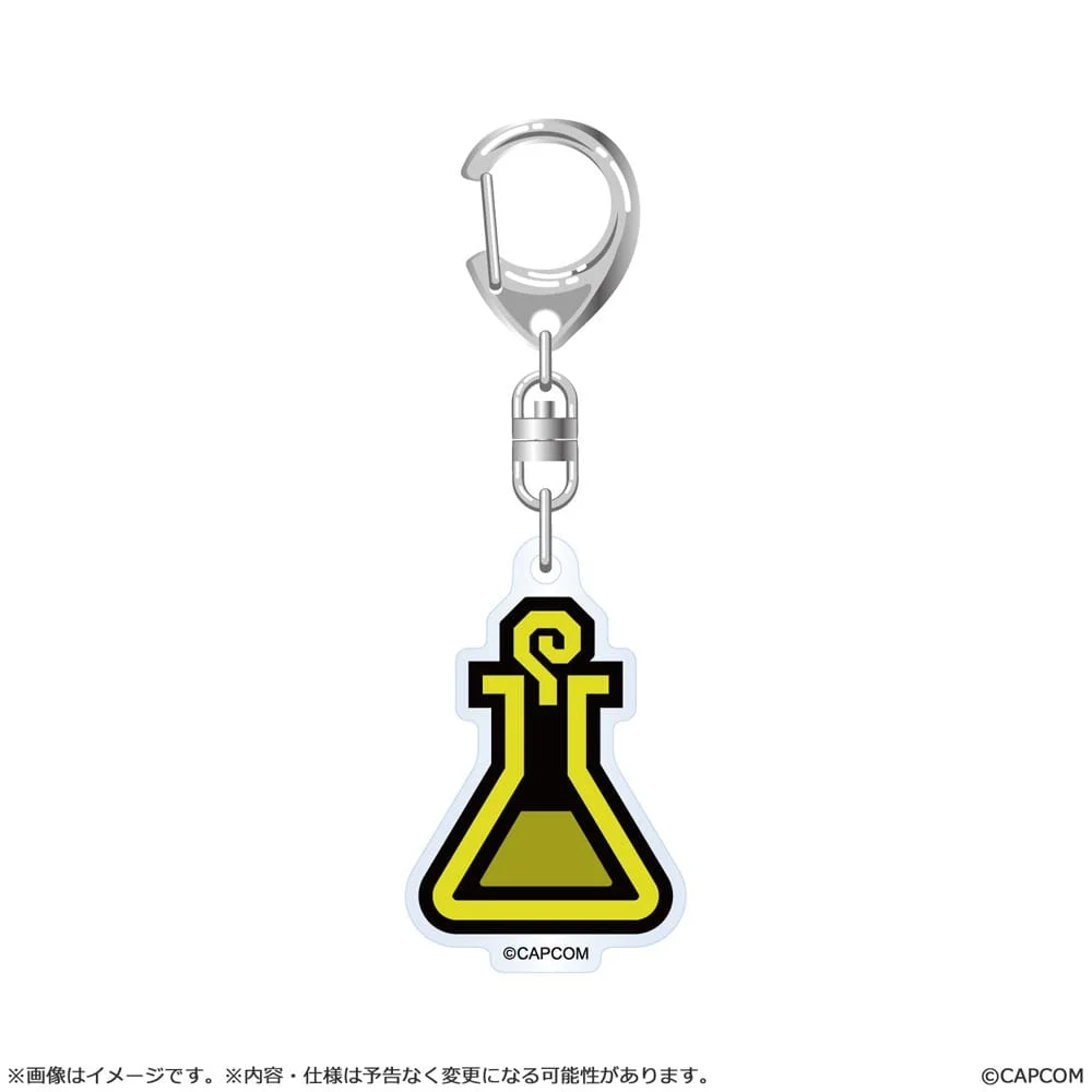 Monster Hunter Wilds Item icon Acrylic Keychain - 1 Unidade Aleatória